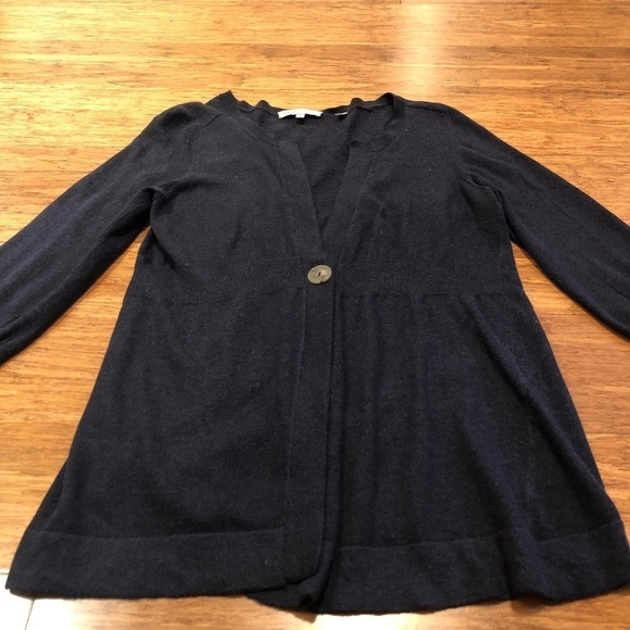 Vince smoky blue cashmere & cotton cardigan. Small - Picture 9 of 9